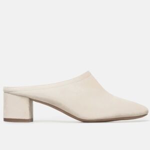 Everlane The Day Heel Mule Suede Natural Women's 10